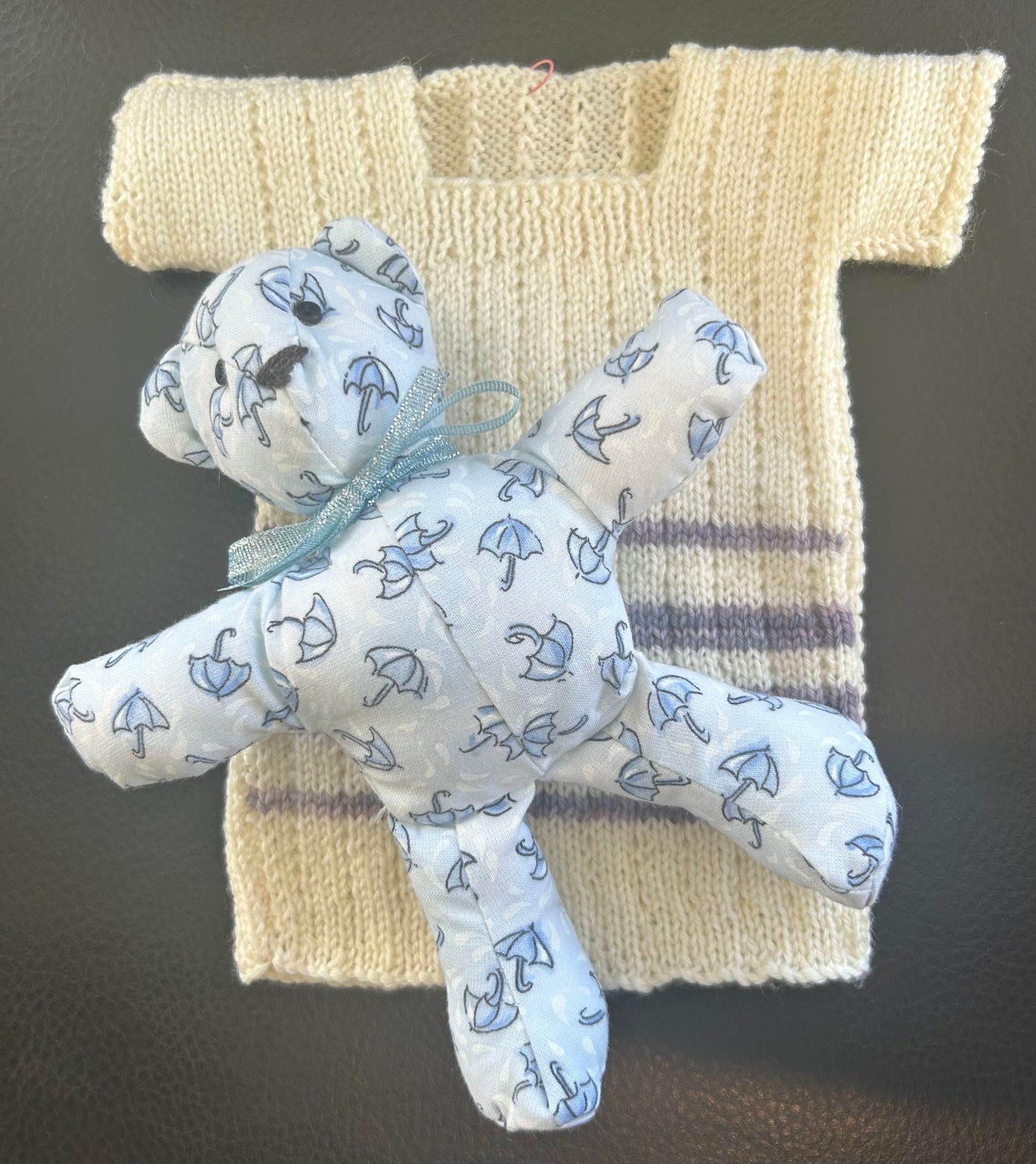 Hand knit Single and Teddy Set