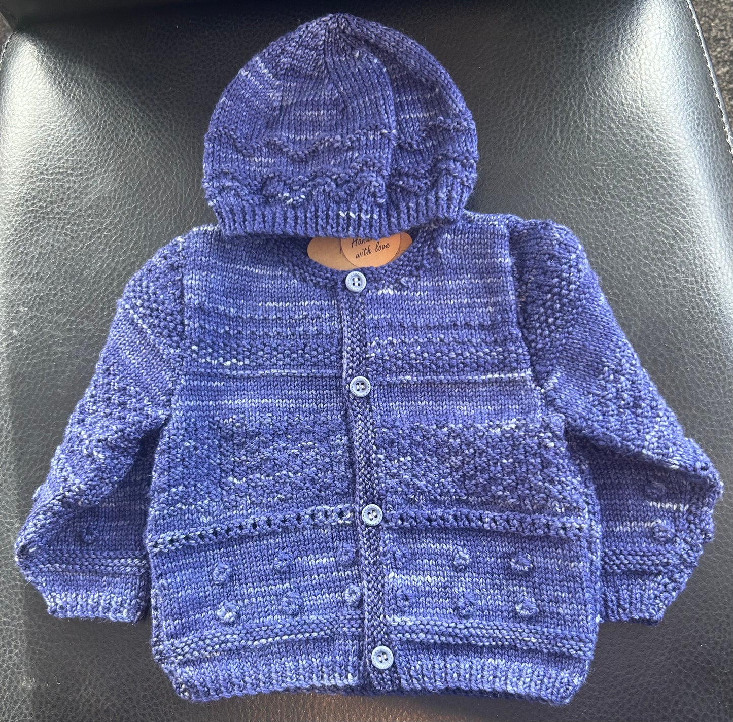 Merino Hat and Cardigan set