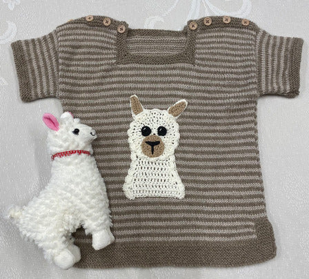 Crocheted Alpaca T Shirt
