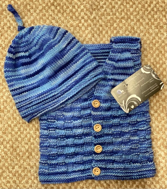 Superwash Merino Vest and Hat