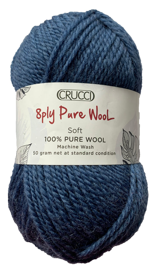 8ply Soft Pure Wool