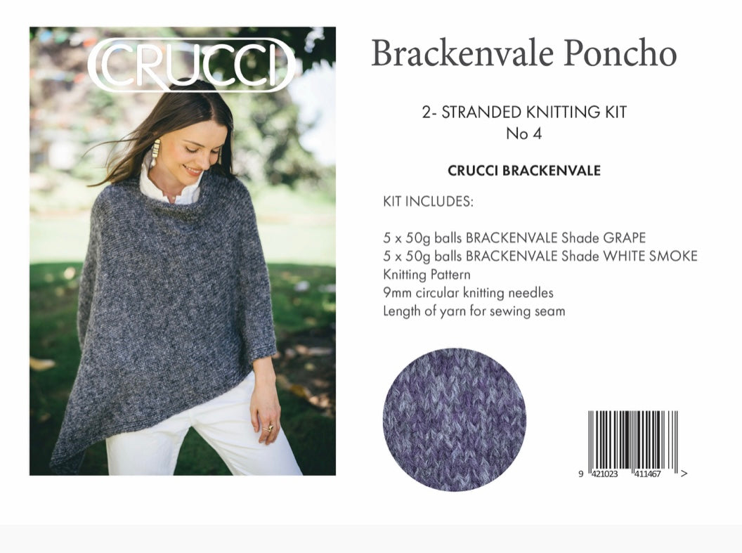 2-Stranded Poncho Knitting Kit