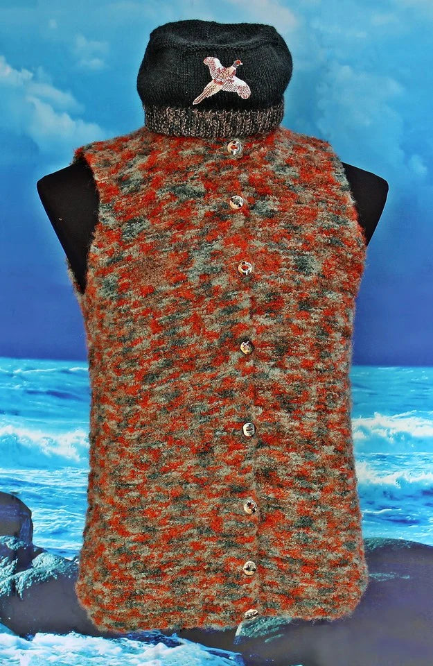 Boucle button up vest